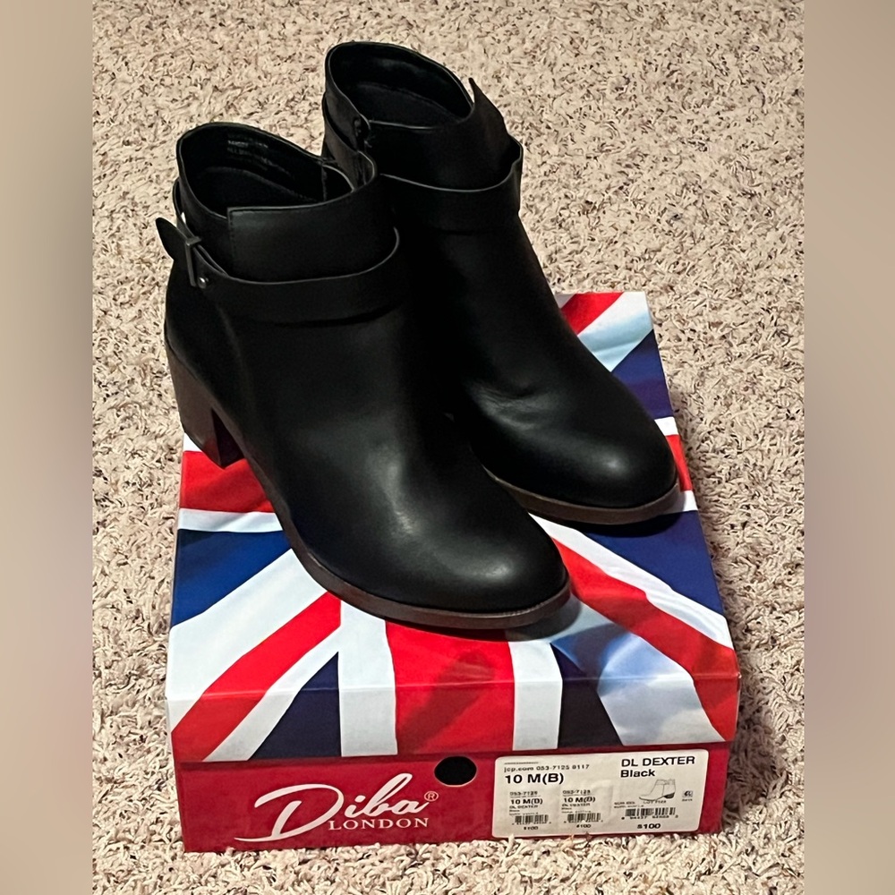 NEW! Diba Classic Black Ankle Booties